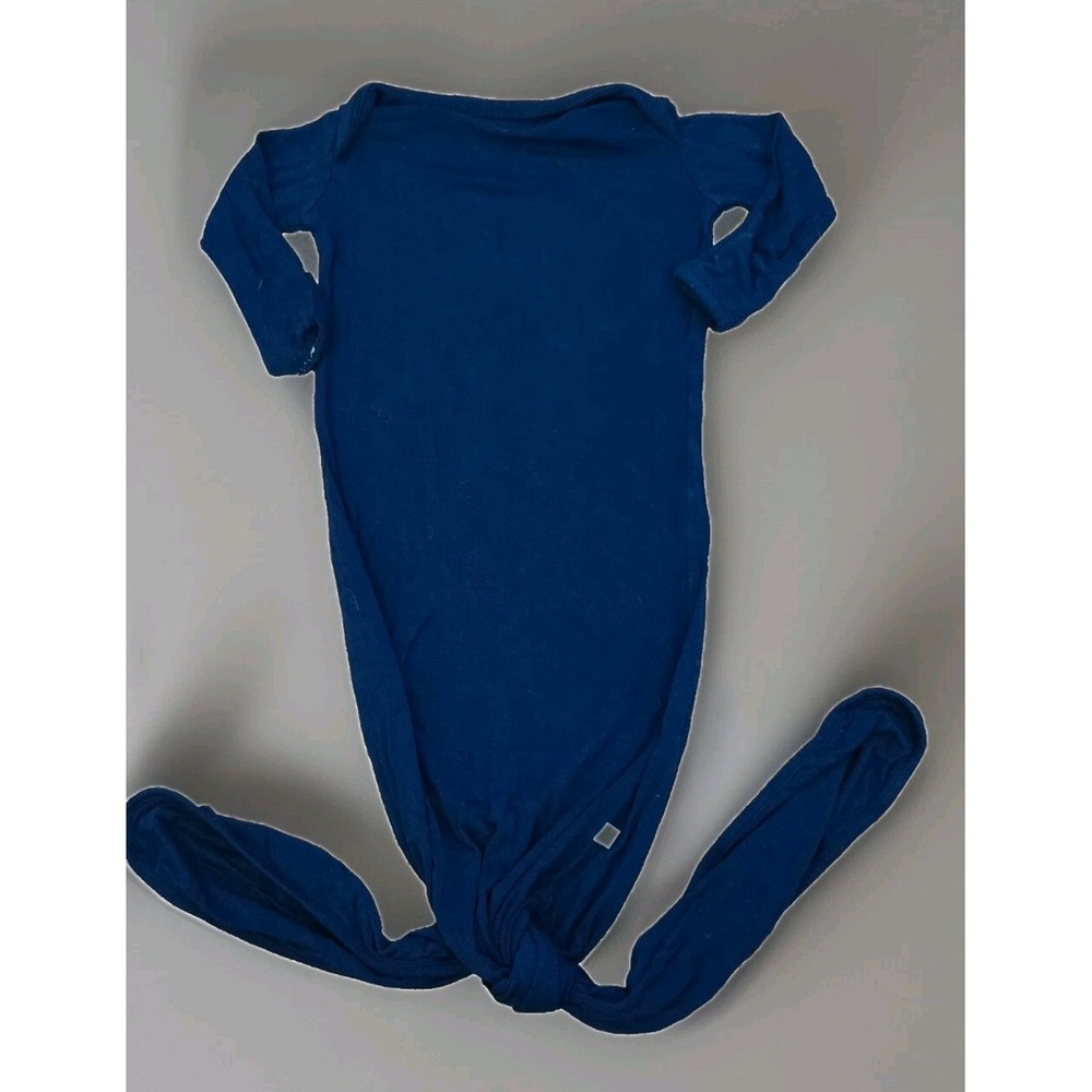 Posh Peanut Sailor Blue Bamboo Gown Unisex Baby Boy Girl Size 0-3mos